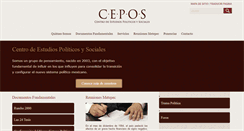 Desktop Screenshot of cepos.org.mx