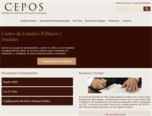 Tablet Screenshot of cepos.org.mx