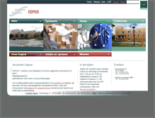 Tablet Screenshot of cepos.be