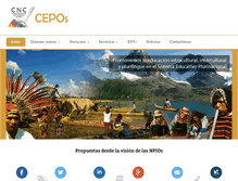Tablet Screenshot of cepos.bo